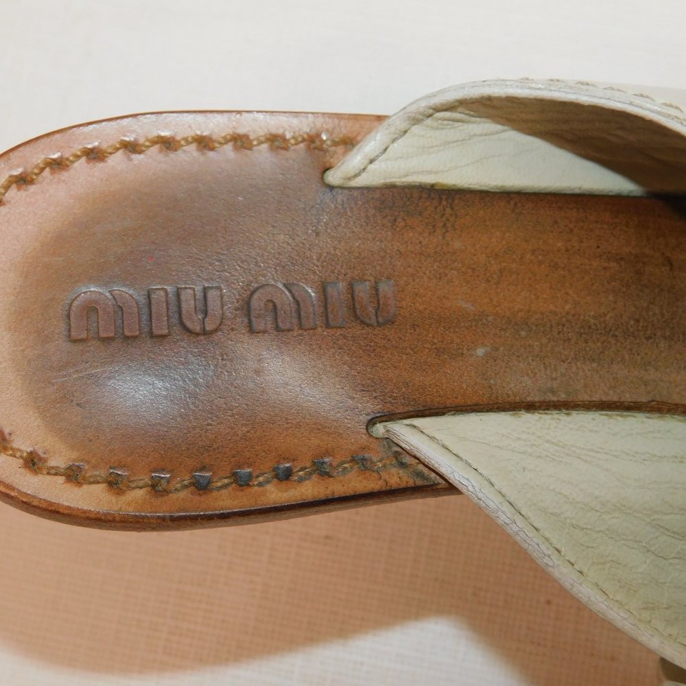 Miu Miu Sandals Made In Italy Size 36.5 - image 8